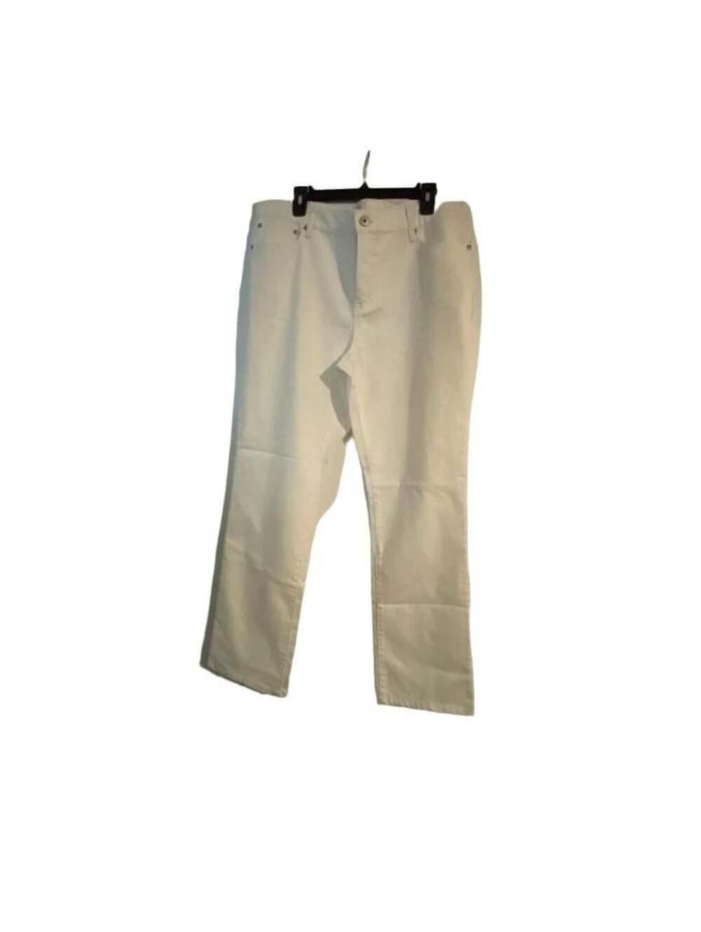 St. John's Bay Women's Straight Leg White Jeans